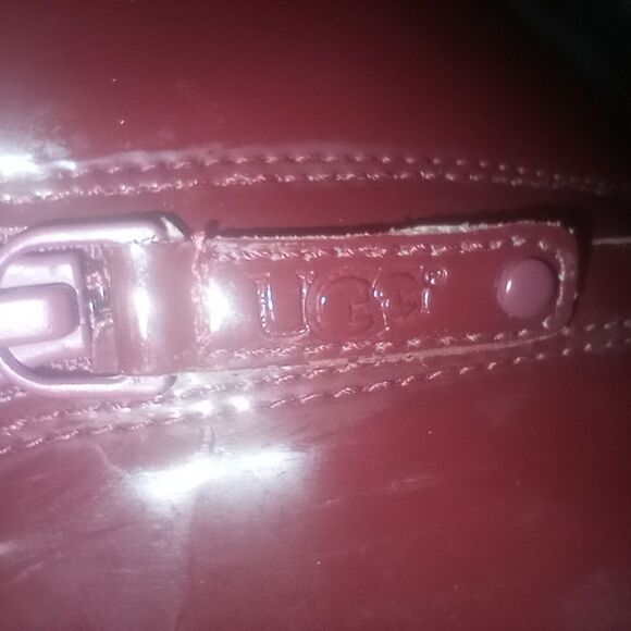 Ugg Burgundy Waterproof Rain Snow Boots Size 6 EUC - Picture 6 of 12